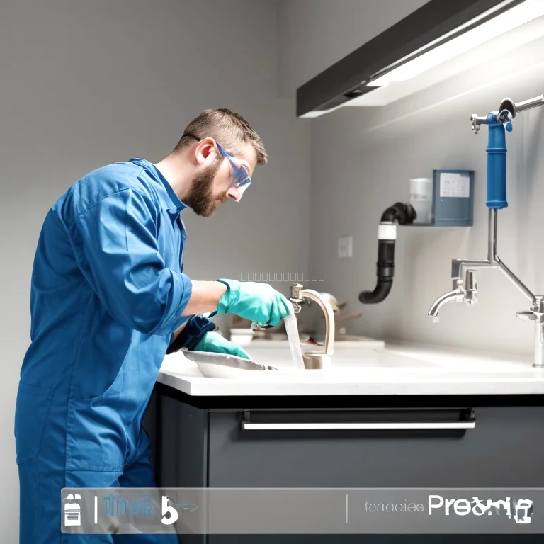 Técnico verificando resultado após desobstrução
